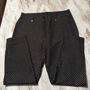 Michael Kors Black and White Polka Dot Top